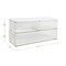 Martha Stewart Grady Set of 3 Clear Plastic Stackable Storage Boxes with White Engineered Wood Lids GS-BA1360-3W-CL-WH-MS - alternate 4